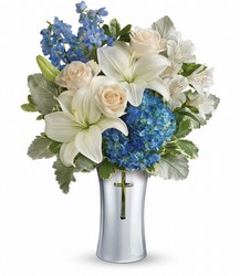 Teleflora's Skies Of Remembrance Bouquet from Gilmore's Flower Shop in East Providence, RI